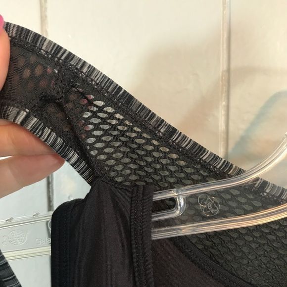 Sweaty Betty Black Space Dye Layered Active Racerback Sleeveless Tank Top XL - Picture 5 of 8